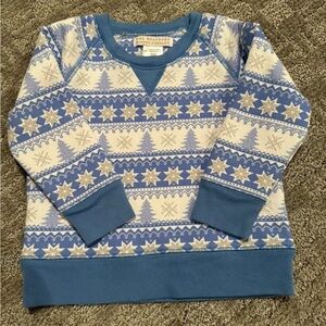 The Beaufort Bonnet Company - Smitty Sweatshirt - Fairisle Flurries (Blue)